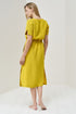 Image 6 of Summer linen dress features side pockets and a linen belt Milo from Baltic Linen